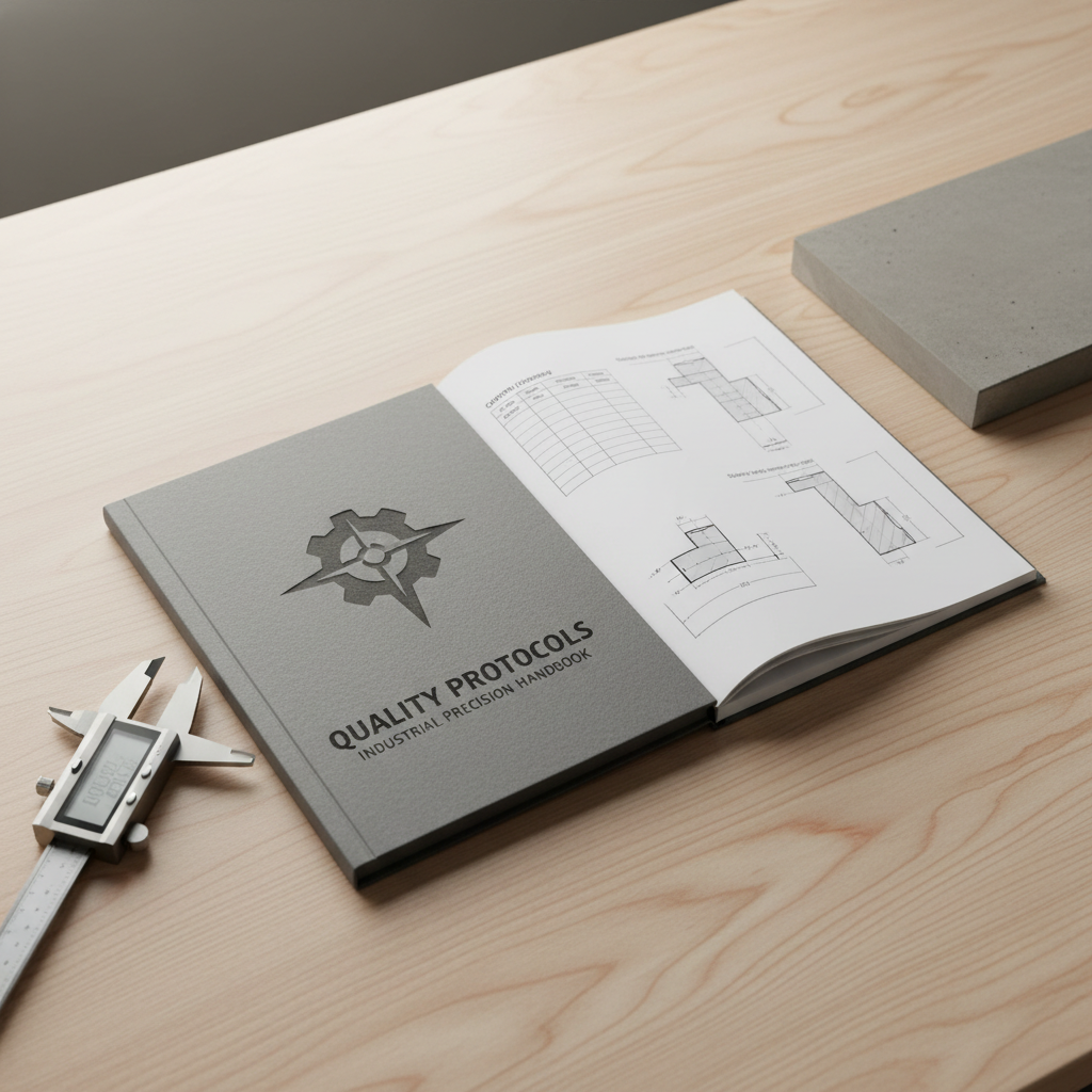 Professional quality standards manual with control table and edge sample